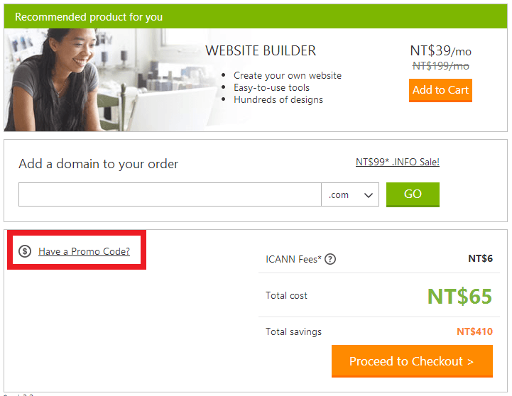 Godaddy-Cart-Promo-Code