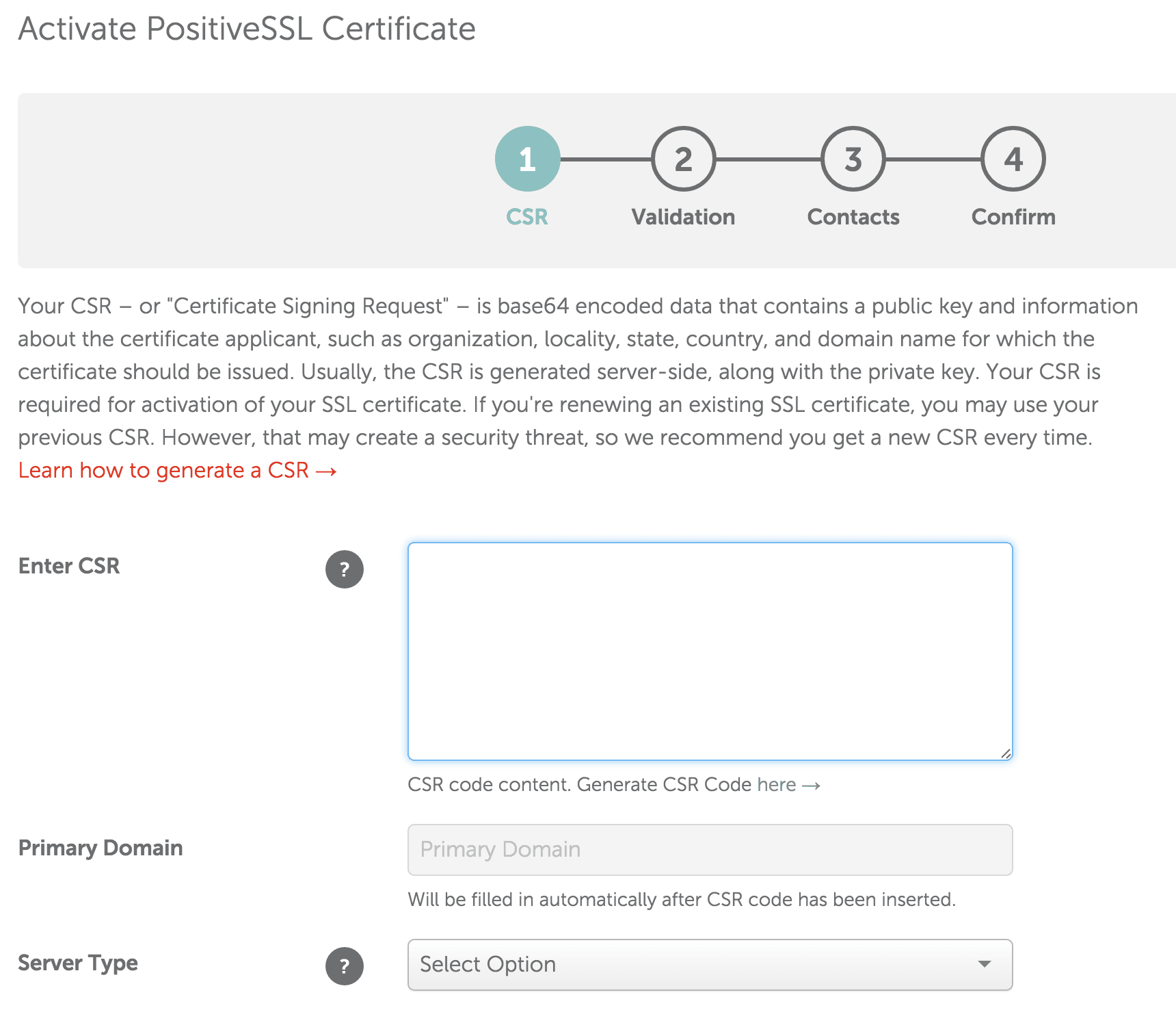 Namecheap-Activate-PositiveSSL-Certificate-CSR