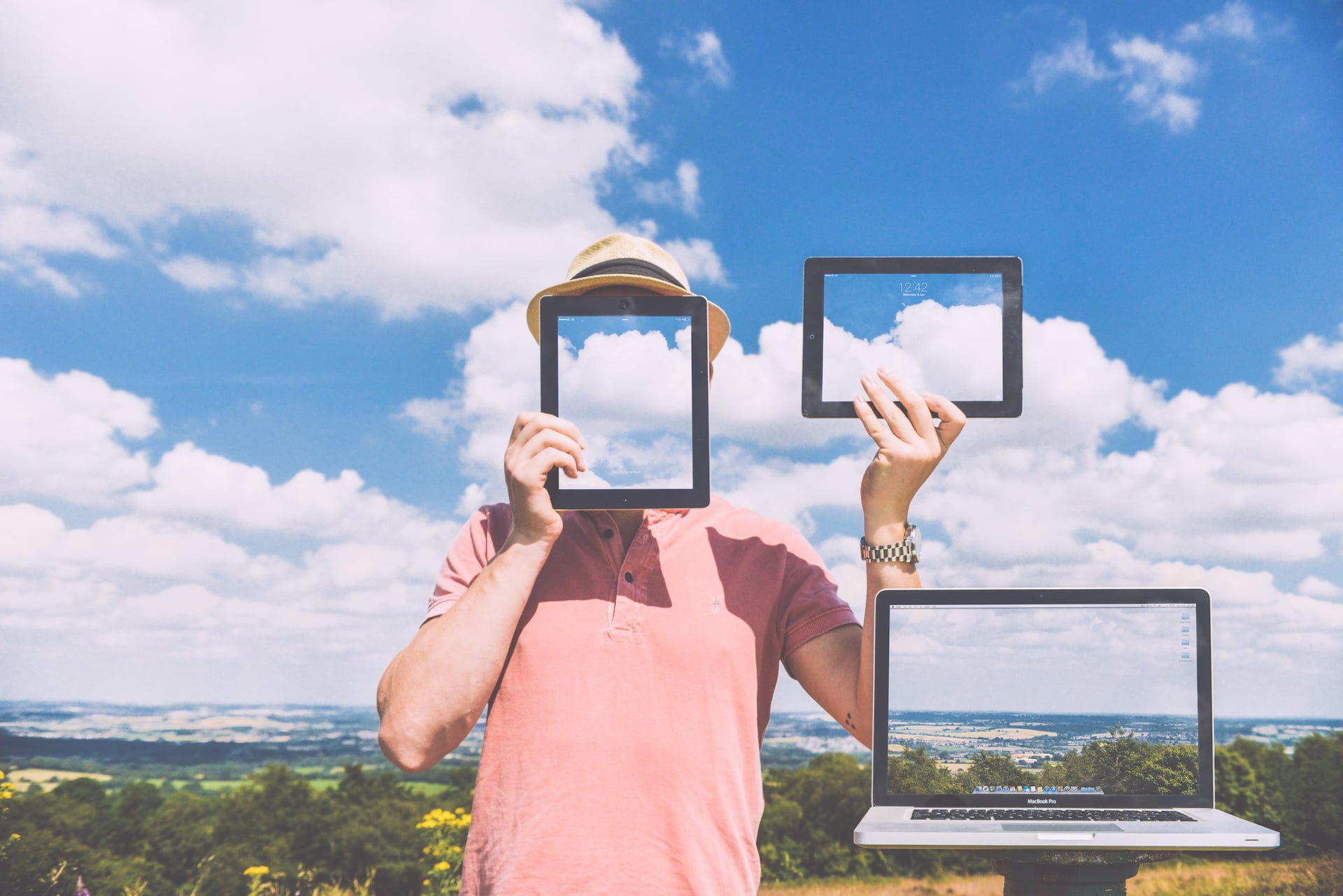 nature-laptop-outside-macbook-blue-sky-tablet