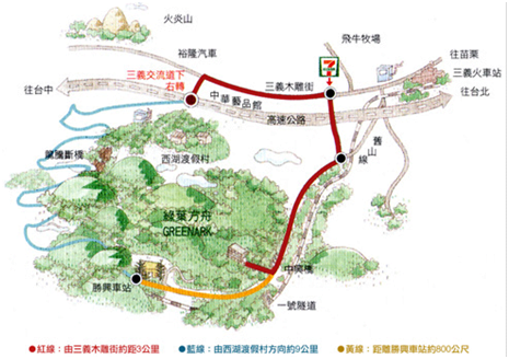 苗栗-飛牛牧場-交通地圖-Vedfolnir
