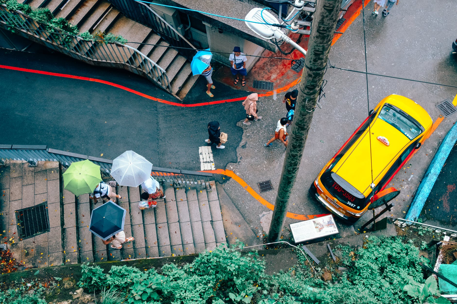 people walking on street