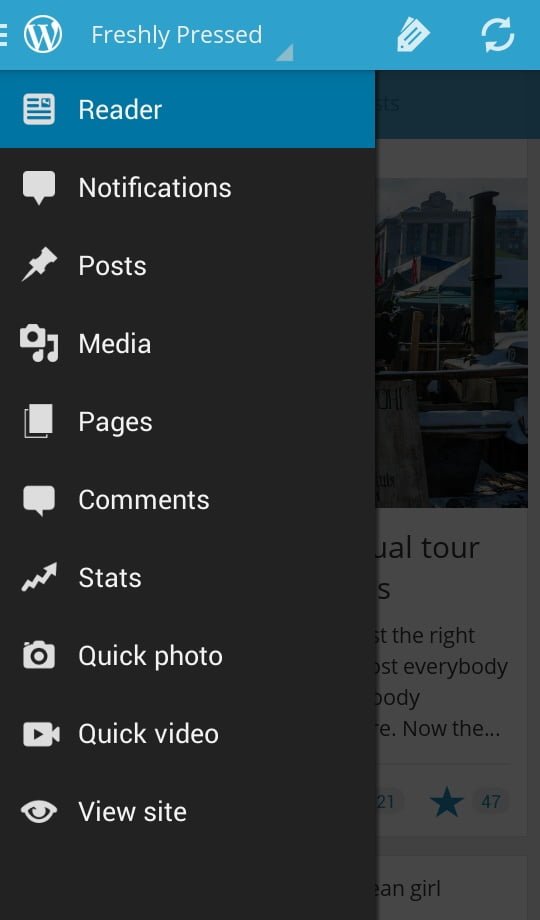 圖二,WordPress App GUI (Graphical User Interface)。