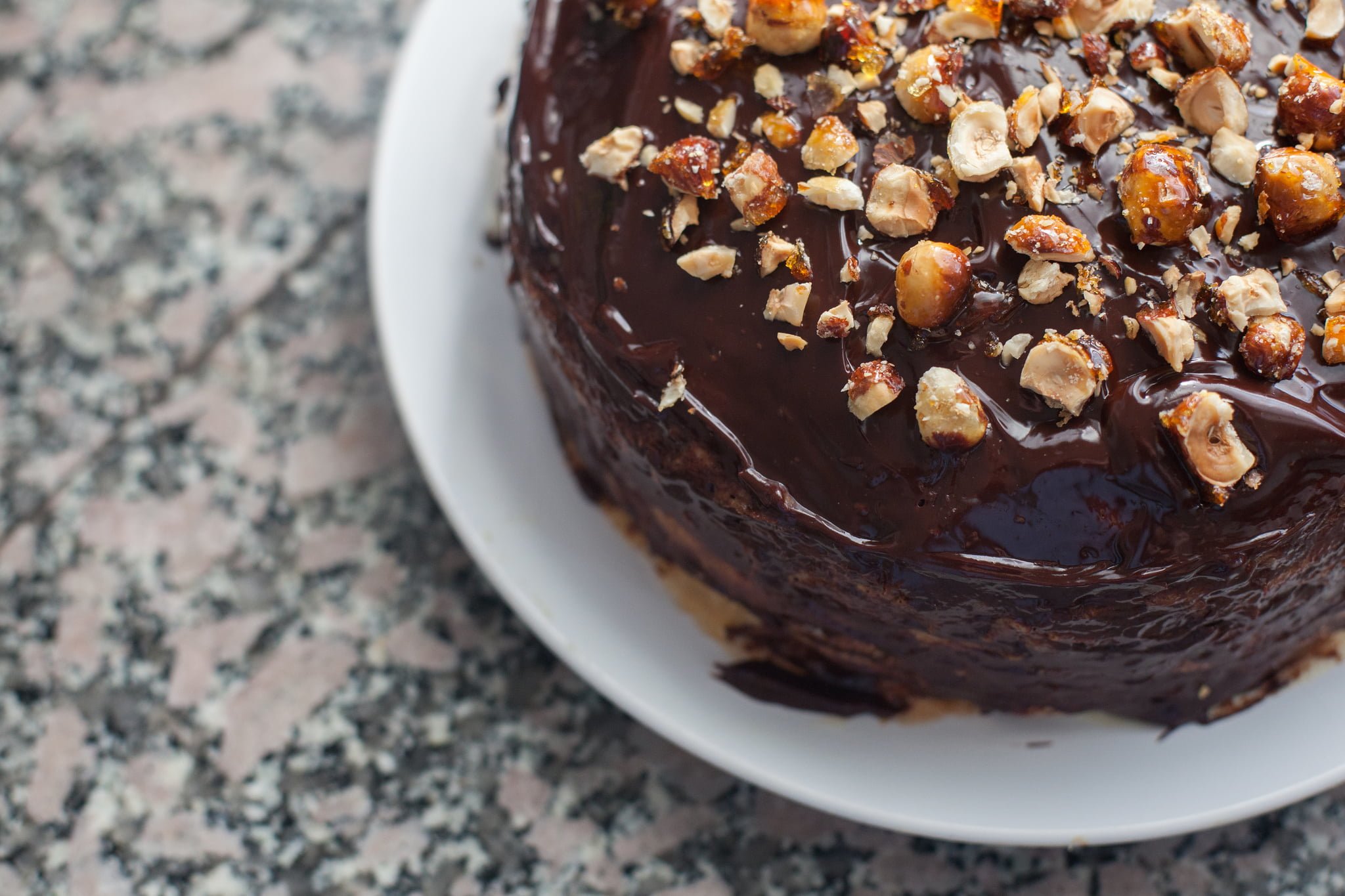 Chocolate hazelnut crepe cake