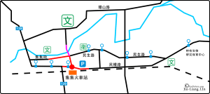 南投集集鎮簡易交通地圖與公車路線