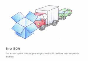 Line與手機簡訊的網路詐騙手法 3 dropbox-error-509-too-much-traffic