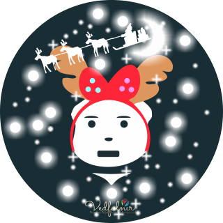 Christmas-Xmas-V-Bear-Logo-Design-Vedfolnir