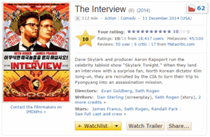 《名嘴出任務》刺殺金正恩電影題材 引發駭客大戰 2 Movie-The-Interview-IMDB