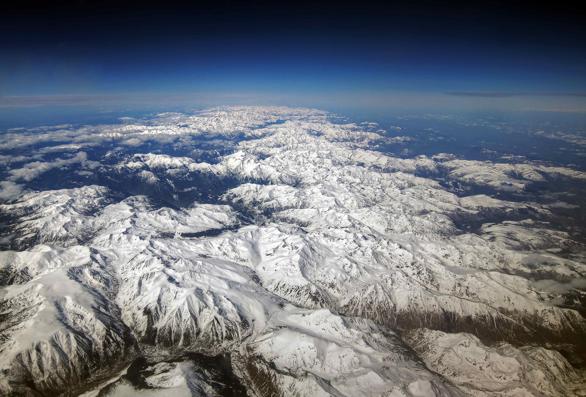 pyrenees mountains from above @mariusz kluzniak