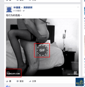 臉書 GIF 假動畫圖片的惡意詐騙。