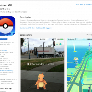 Pokemon Go 神奇寶貝下載與安裝（Apple iOS、Google Android 手機 App） Pokemon Go Apple iOS iPhone iPad App Store Reference