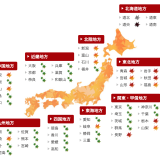 日本楓葉旅遊 🍁 2017 秋天賞楓地圖及紅葉預測情報（10.25最新） Japan Red Maple Leaf Travel tenki 20171023