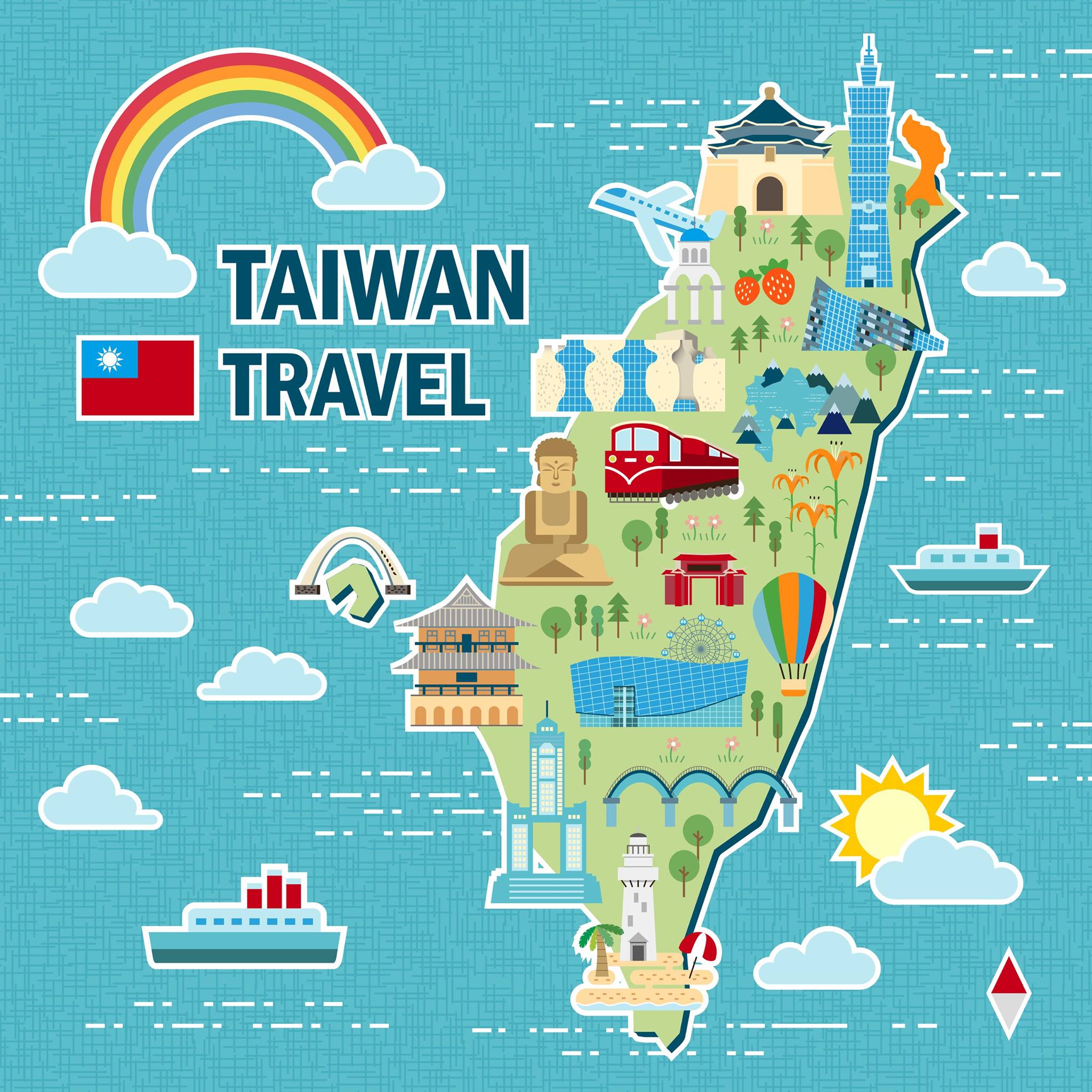 台灣旅遊：連續假期全攻略 Taiwan Travel Map 2017
