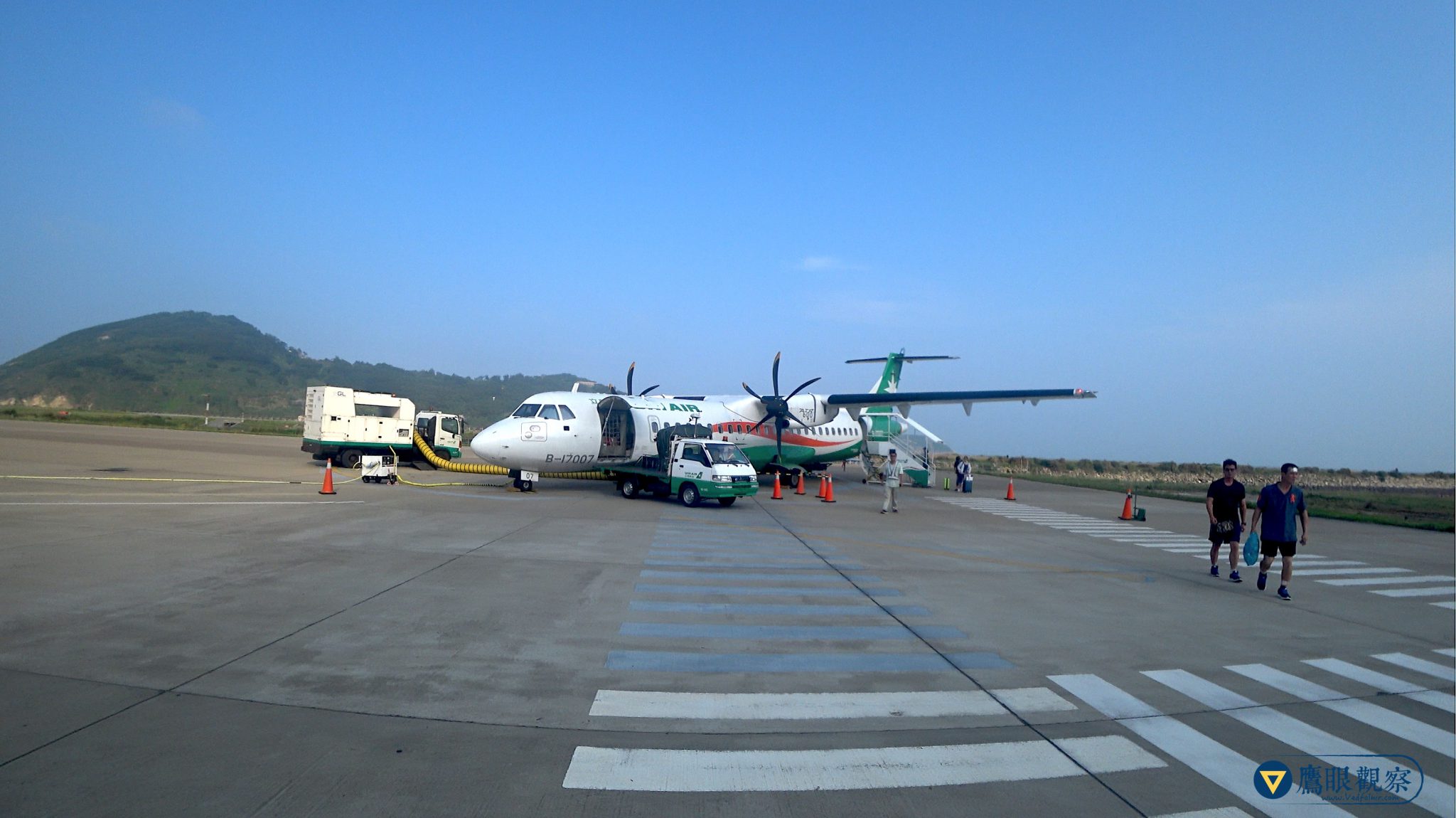 立榮航空 ATR 72-600 台北松山飛馬祖北竿機場降落進場過程 UNI Aircraft ATR 72 600 B 17007 in Matsu Beigan Airport 20180513