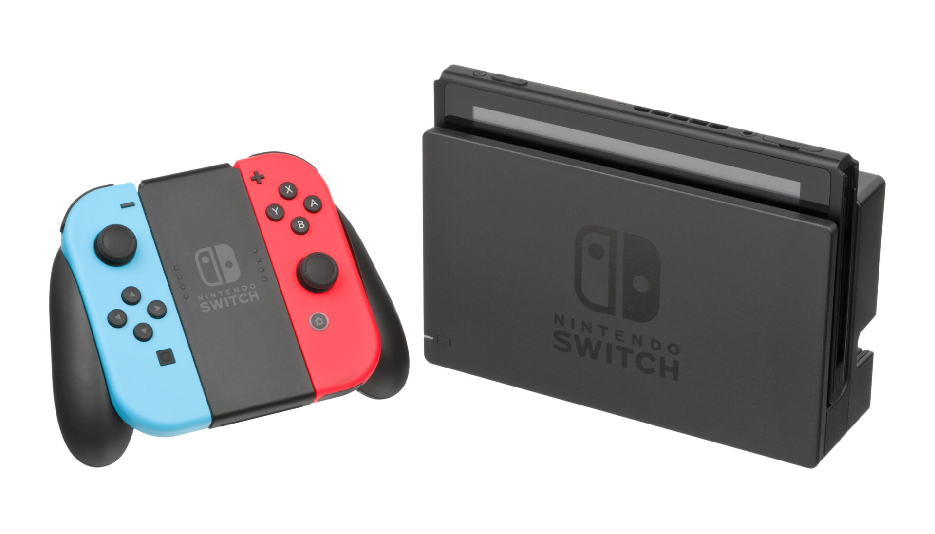 Nintendo-Switch-Console-Docked-JoyCon Red Blue