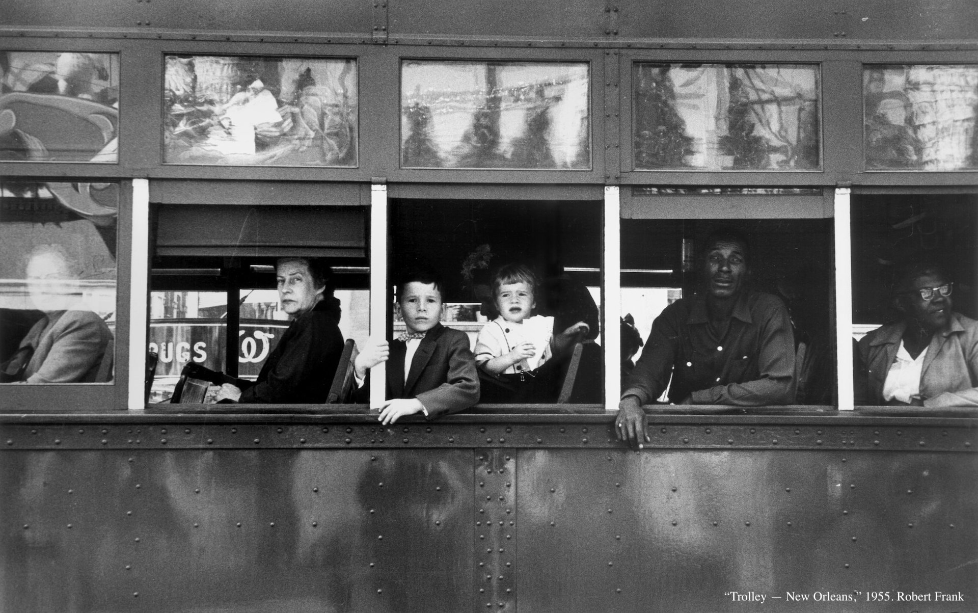 Robert Frank Trolley New Orleans 1955