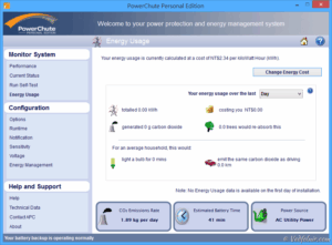 UPS PMS PowerChute Information Energy Usage 23