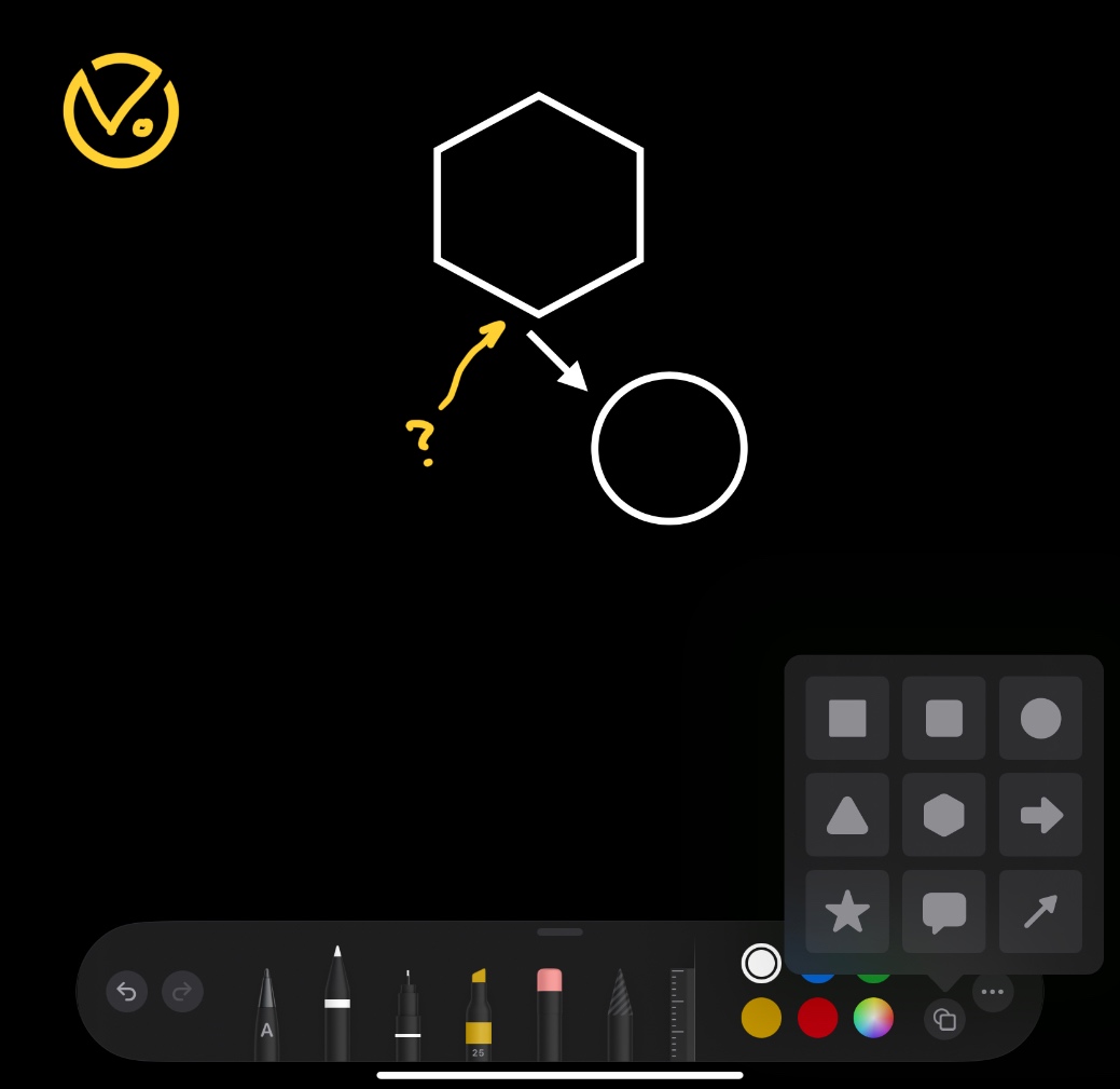 蘋果 Apple iPadOS 16.1 版最新功能概況 8 備忘錄的繪圖區域與新形狀