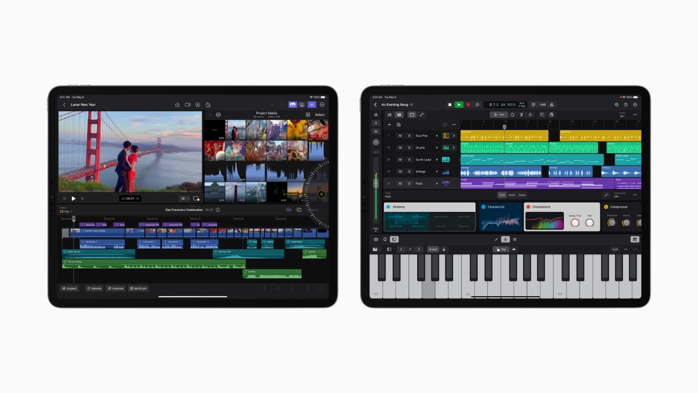 Apple 專屬訂閱制 Final Cut Pro和Logic Pro 讓 iPad 成為影音創作終極工作室