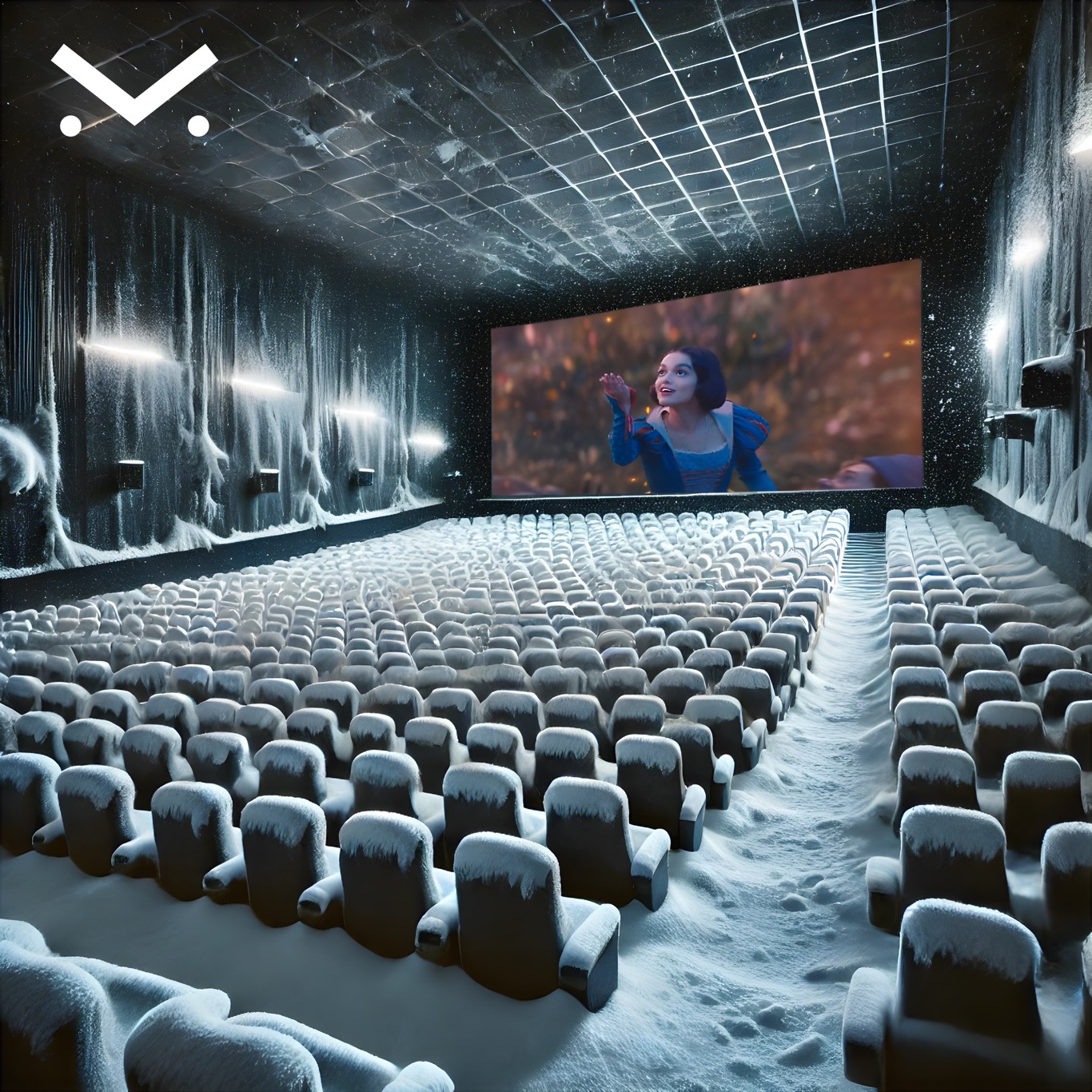 白雪公主在電影院上映中