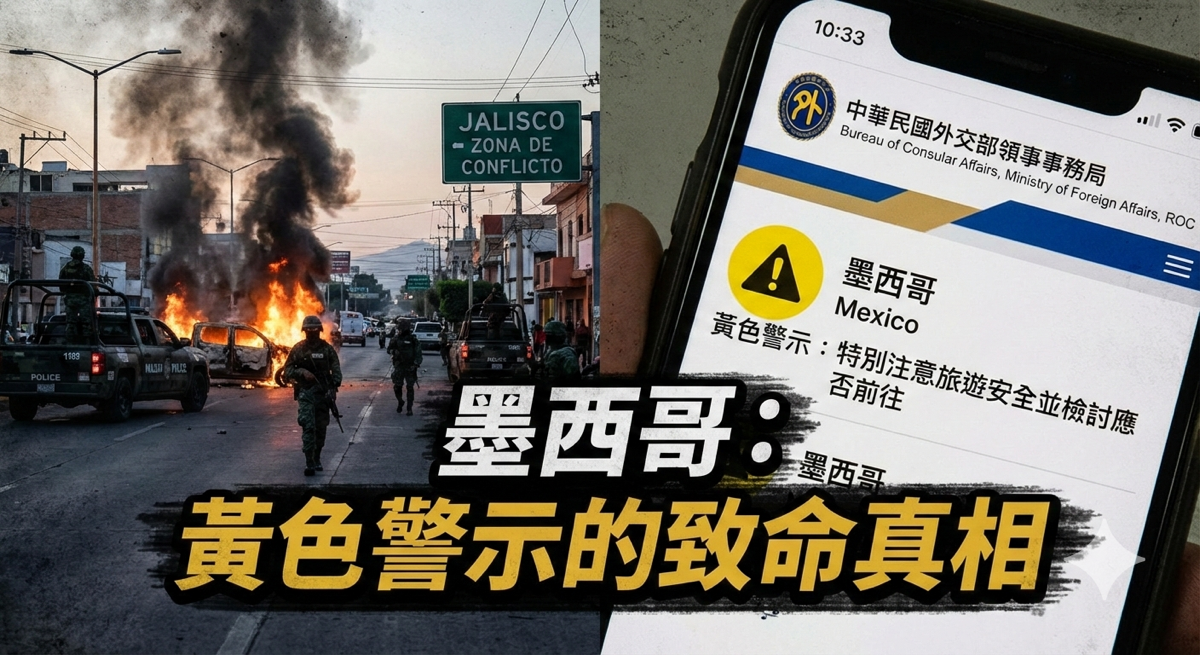 毒梟都在機場開火，為何外交部只給墨西哥「二級黃色」？一場關於國家旅遊警示的致命誤讀