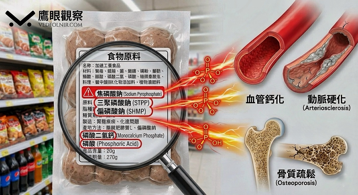 腎友與心血管患者必看!三秒看穿食品添加物裡的「隱形磷」地雷 1 腎友與心血管患者必看!三秒看穿食品添加物裡的「隱形磷」地雷