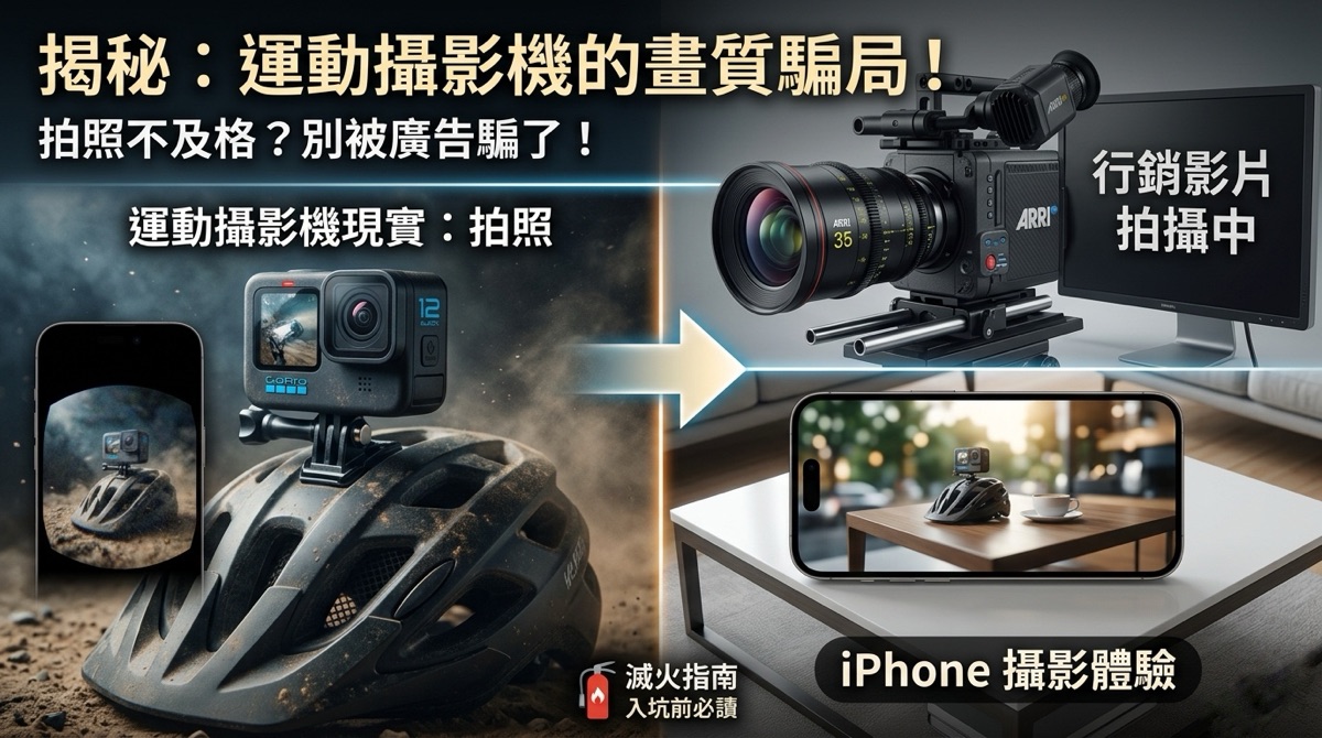 【真心話】運動攝影機值得買嗎?拍照畫質、配件錢坑與行銷騙局大公開 1 【真心話】運動攝影機值得買嗎?拍照畫質、配件錢坑與行銷騙局大公開