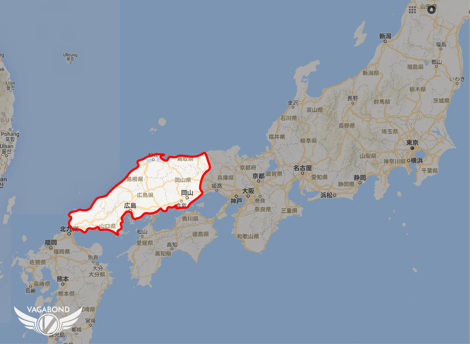 日本|本州上存在3萬平方公里「中國地方」的歷史