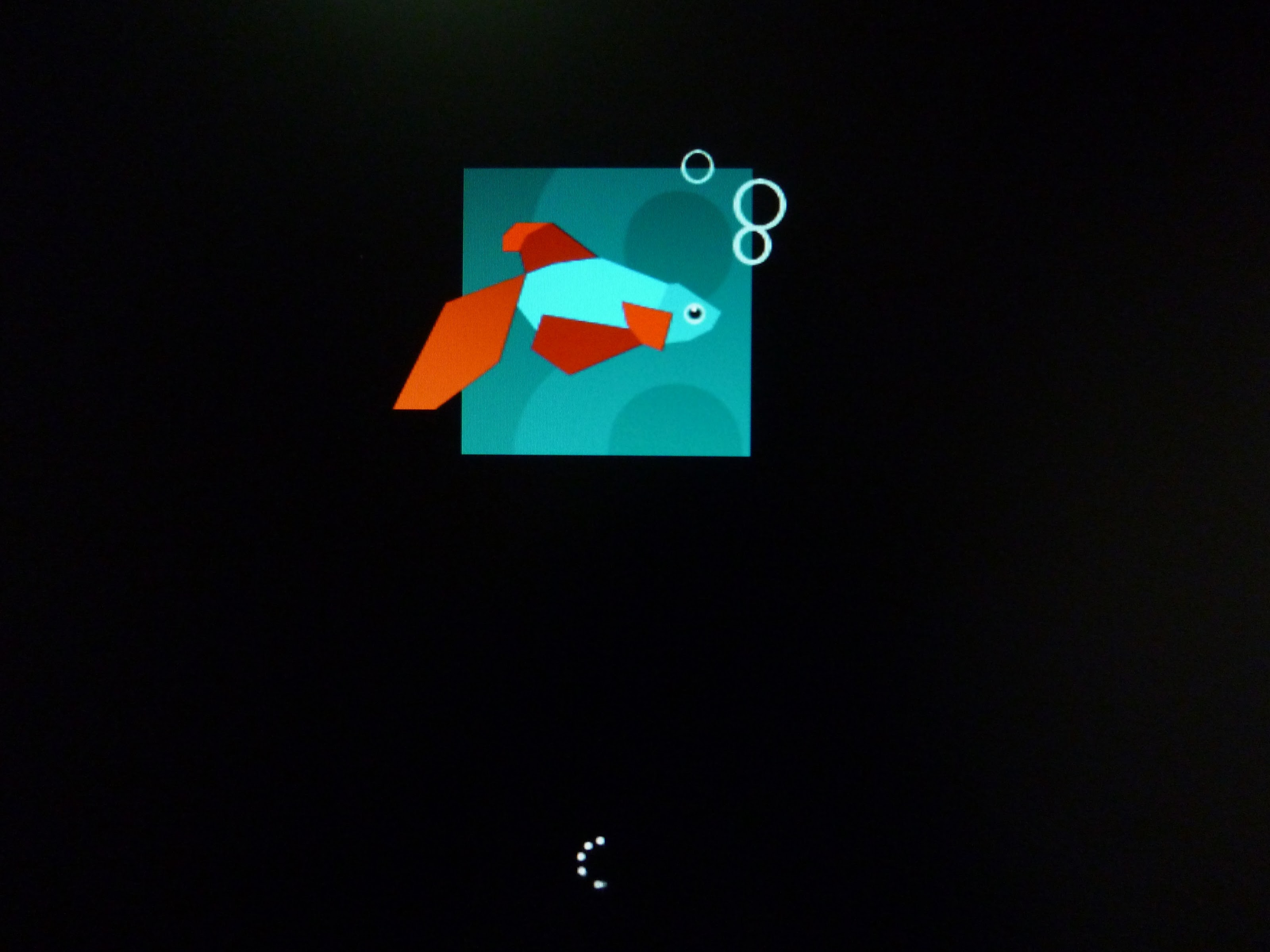 Windows 8 設定完成後的啟動畫面